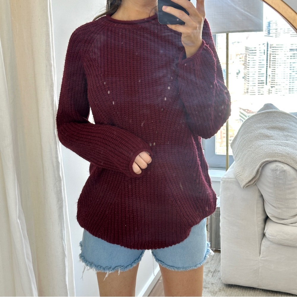 Women's Burgundy Sweater